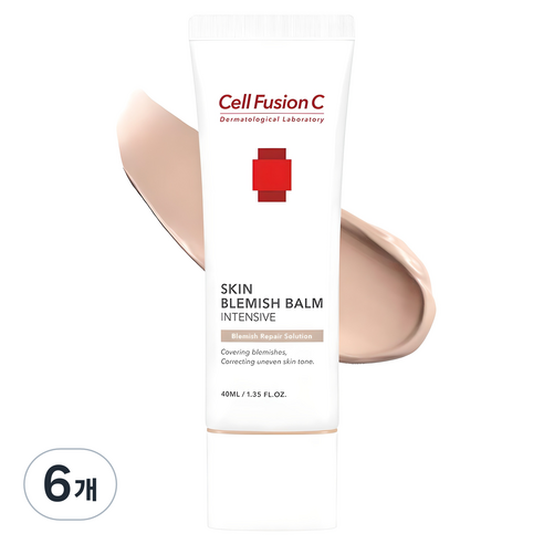 셀퓨전씨 스킨 블레미쉬 밤 인텐시브 비비크림, 40ml, 6개