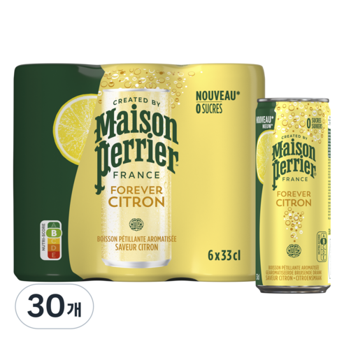 메종페리에 레몬 탄산음료, 30개, 330ml