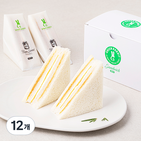 그린래빗 대만식 카야 샌드위치, 70g, 12개