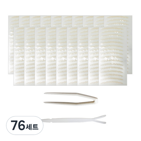 다크니스 레이스 쌍꺼풀 테이프 일반형 152회분, 베이지, 76세트