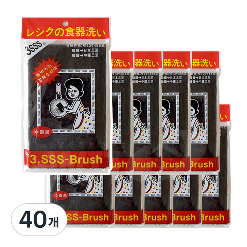 그린피아 연마수세미 3SSS, 1개입, 40개