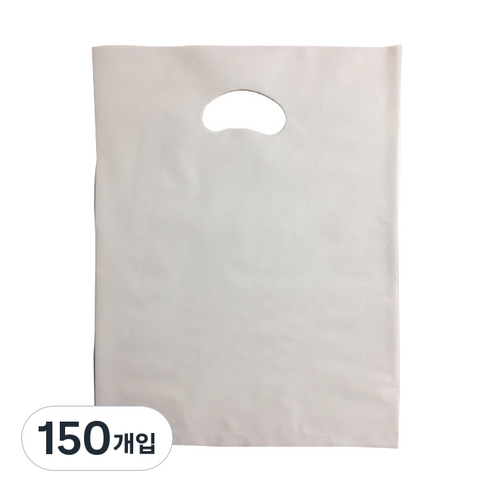 팩스타 펀칭 비닐봉투 PE35 35 x 45 cm, 백색, 150개입