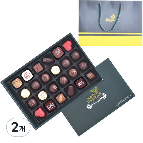 상상앤드 행운의 포춘 초콜릿 24구 세트, 180g, 2개