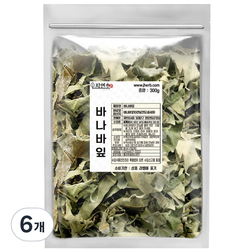 자연초 바나바잎차, 300g, 6개