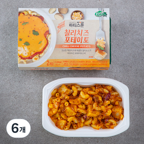하티스푼 칠리치즈 포테이토, 300g, 6개