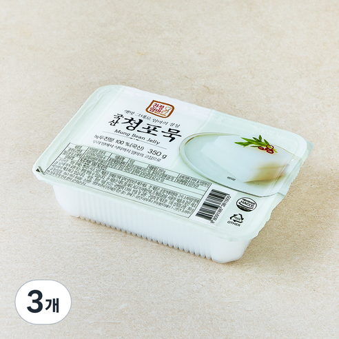 친정엄마 국내산 청포묵, 350g, 3개, 1개입