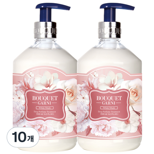 부케가르니 딥퍼퓸 트리트먼트 화이트머스크, 500ml, 10개