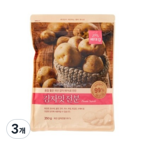 배대감 감자맛전분, 350g, 3개