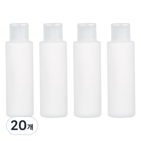 디오셀 깔금정리 다용도 소분 공병 100ml, 화이트, 20개