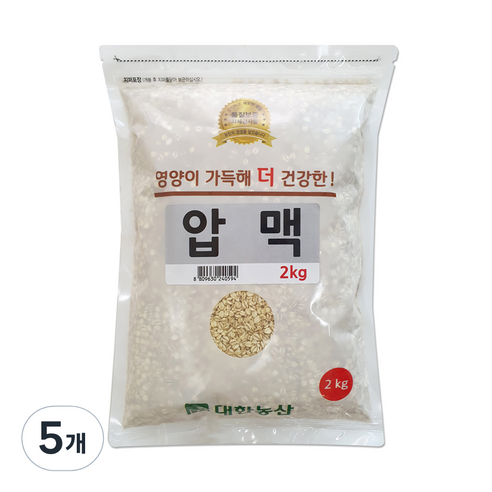 대한농산 압맥, 2kg, 5개