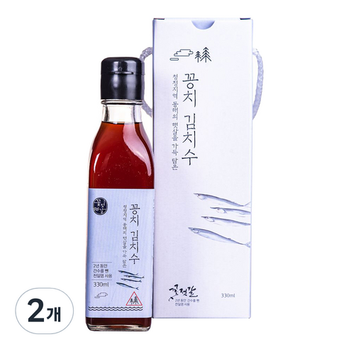 꽃젓갈 꽁치김치수, 330ml, 2개