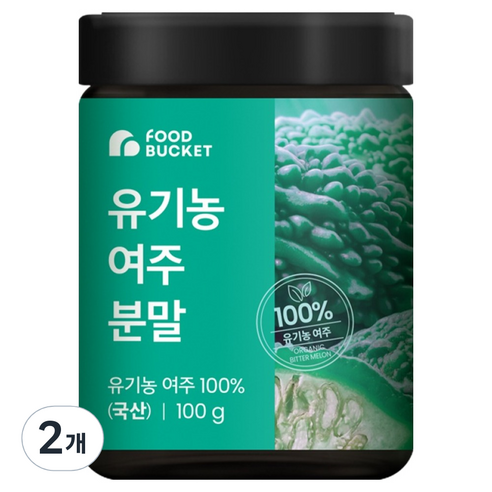 푸드버킷 유기농 여주분말, 2개, 100g