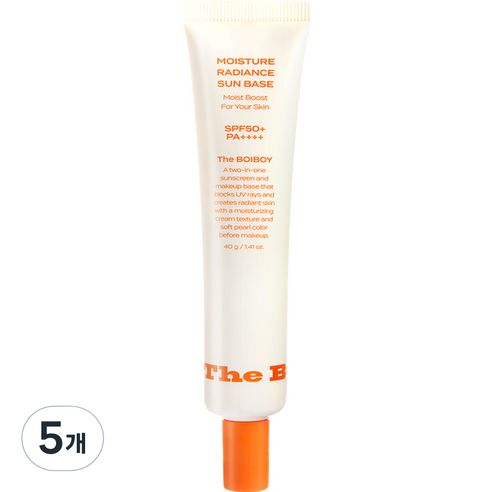 더보이보이 수분 광채 선 베이스 40g, 5개