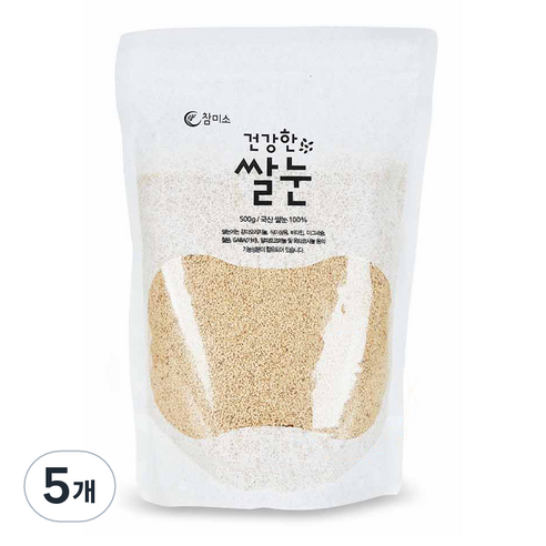 참미소 건강한 쌀눈, 500g, 5개