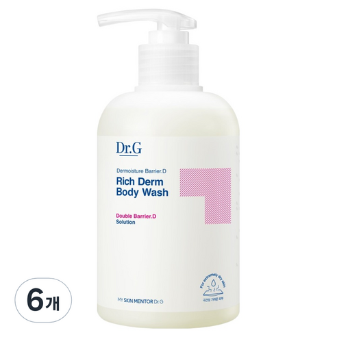 닥터지 더모이스처 배리어 D 리치덤 바디 워시, 400ml, 6개
