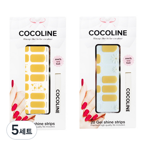 코코라인 붙이는 젤네일 스트립, COCO No 129, COCO No 131, 5세트