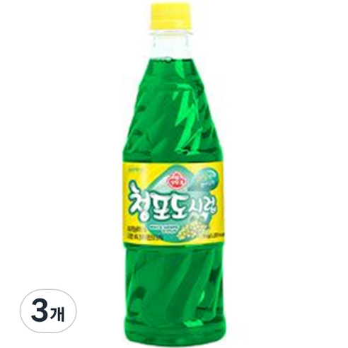 오뚜기 청포도 슬러시시럽, 1kg, 3개