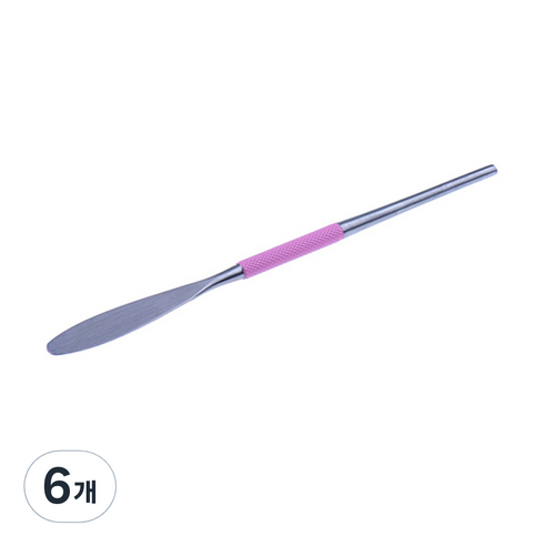 에스제이네일 베벨 젤 스파츌라, 핑크, 6개