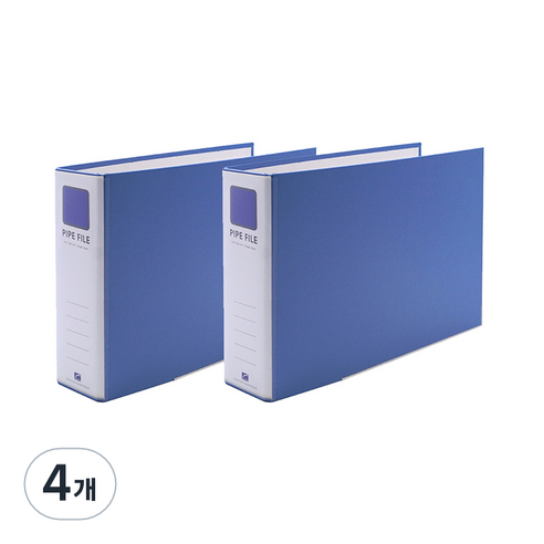희망사무포인트 2공 파이프 바인더 A4 6X7 군 Br467E, 하늘색, 4개
