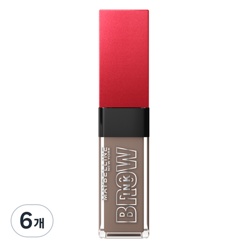 메이블린 3D 브로우 젤 마스카라 6ml, 6개, 스모키애쉬