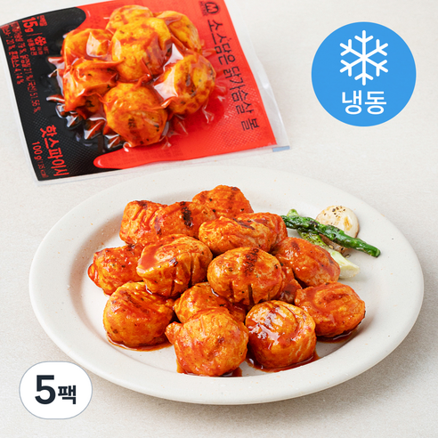 미트리 소스담은 닭가슴살 볼 핫스파이시 (냉동), 100g, 5팩
