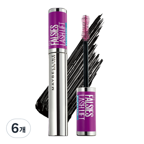 메이블린 폴시 래시 리프트 마스카라 8.6ml, 6개