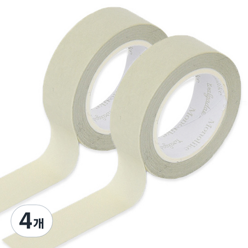 모노라이크 아르떼 마스킹 테이프 15mm x 10m, 516 Vanilla, 4개