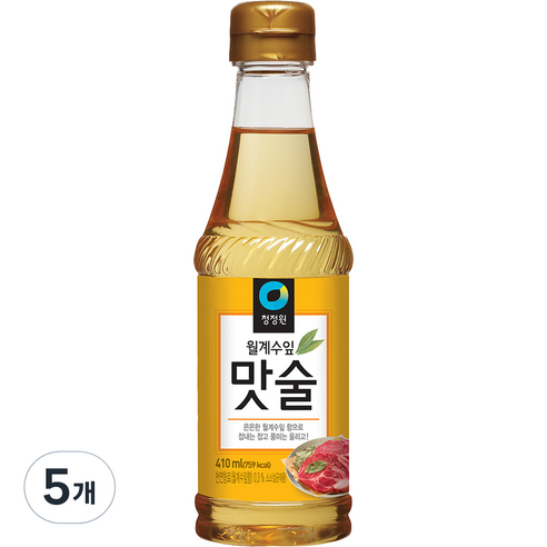 대상 청정원 월계수잎 맛술, 410ml, 5개