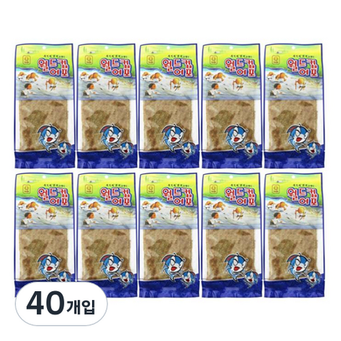 한진식품 추억의 옛날 그 맛 월드컵 어포, 24g, 40개