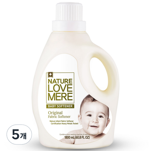 네이쳐러브메레 유아 오가닉 유연제 1800ml, 5개