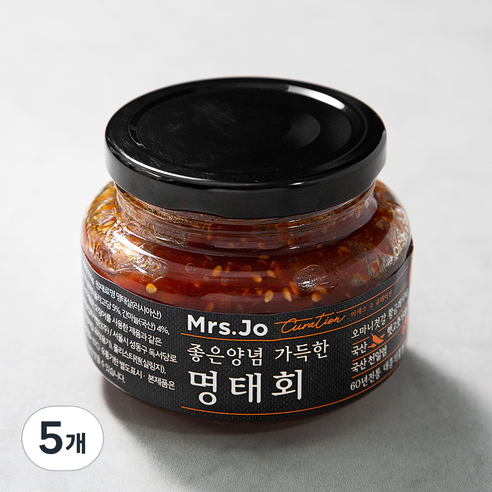미세스조큐레이션 좋은양념 가득한 명태회 무침, 250g, 5개