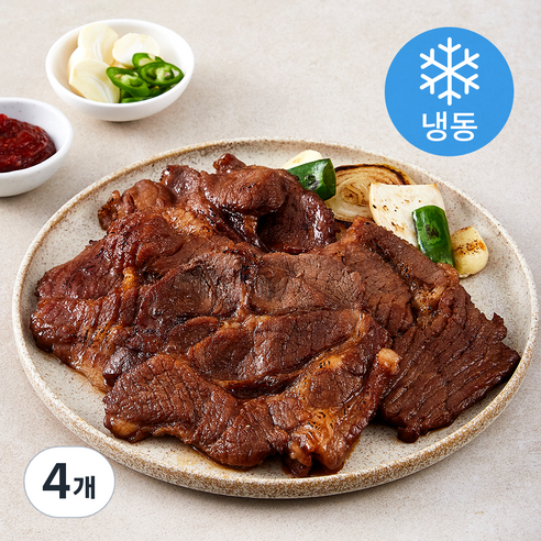 갈비아저씨 양념목살 108 (냉동), 600g, 4개