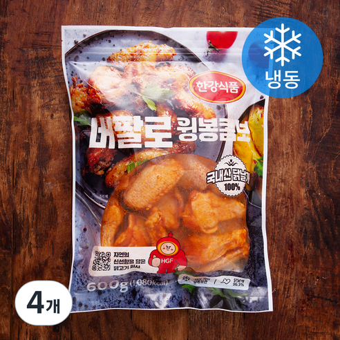 한강식품 버팔로 윙봉 콤보 (냉동), 600g, 4개