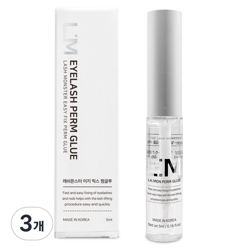 라몽 래쉬몬스터 이지 픽스 속눈썹펌 글루 5ml, 3개