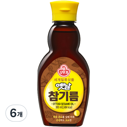 오뚜기옛날 참기름, 300ml, 6개