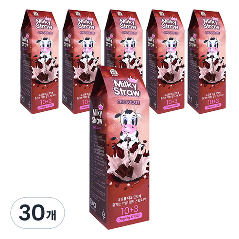 홈앤키즈 밀키 스트로우 초콜렛맛, 390개