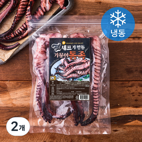 셰프가 만든 가문어 통족 (냉동), 500g, 2개