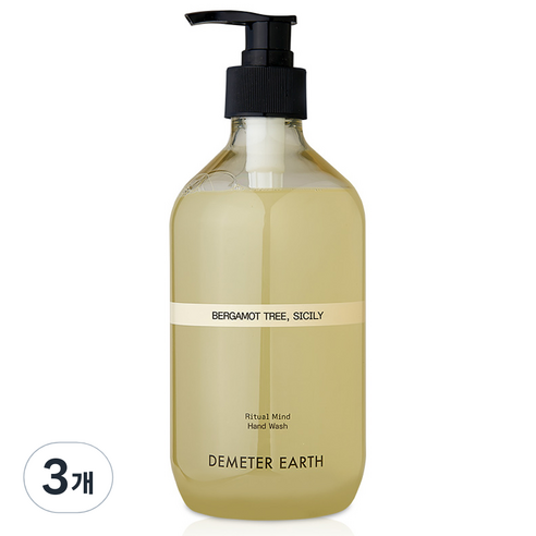 데메테르 어스 리추얼 마인드 핸드워시 베르가못트리 시실리, 250ml, 3개