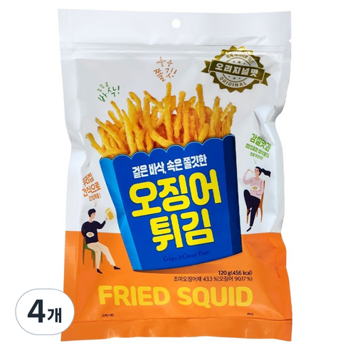 정화식품 오징어 튀김, 120g, 4개