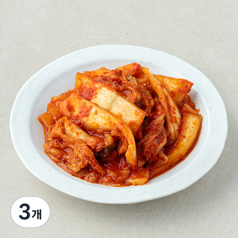 한울 왕애밥상 매운실비김치, 500g, 3개