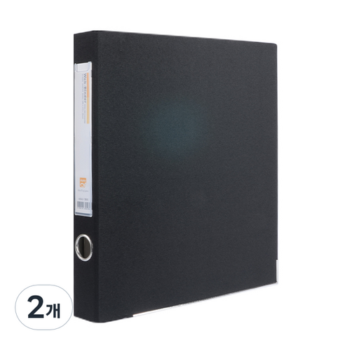 알파 웹D링 바인더 A4 3공 3cm AB948-7, 흑색, 2개