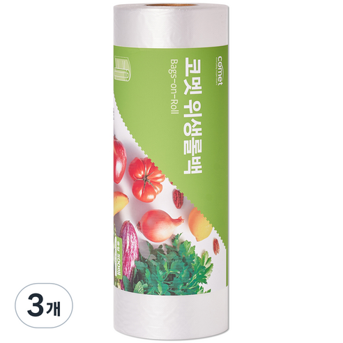 코멧 위생롤백 중형 (25cm X 35cm) 500매, 중(M), 500개입, 3개