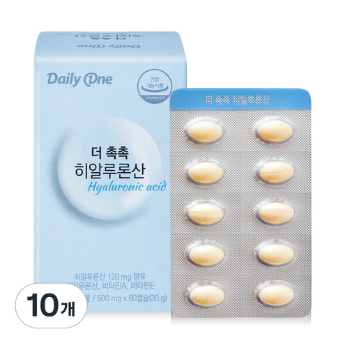 데일리원 더 촉촉 히알루론산 30g, 60정, 10개