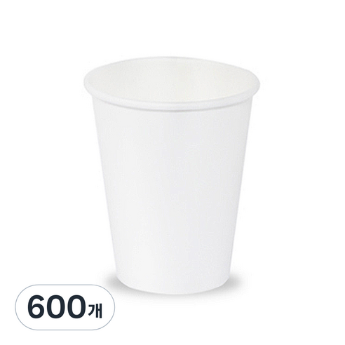 더빈썸 무지 종이컵 240ml, 1개입, 600개