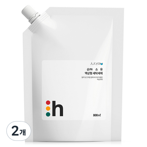 순소유 순 恂 소유 액상 세탁세제 리필형, 800ml, 2개