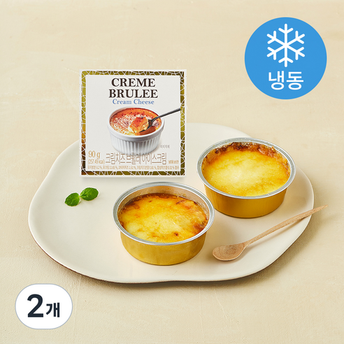 [로켓프레시] 크림 치즈브륄레 아이스크림 (냉동)