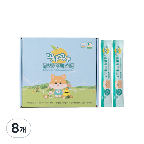 꼬샤꼬샤 곰보배추배 스틱 15p, 300g, 8개