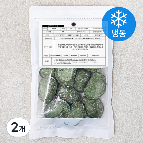 김재규우리떡연구소 굳지않는 쑥개피떡 (냉동), 500g, 2개