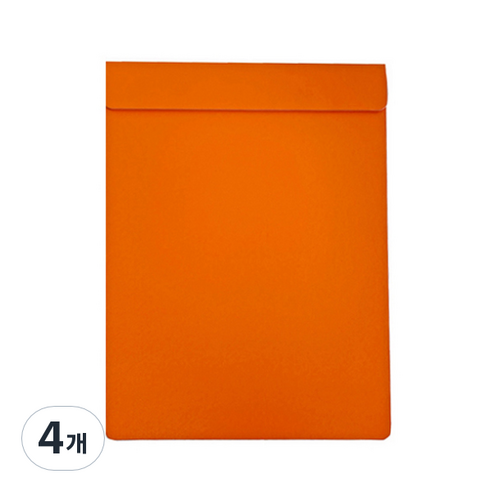 자석 클립보드 A4, 4개, 오렌지