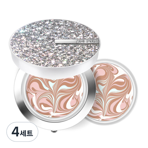 에이지투웨니스 3세대 에센스 커버 팩트 HL + 리필 세트, 화이트(팩트) + 23호, 4세트